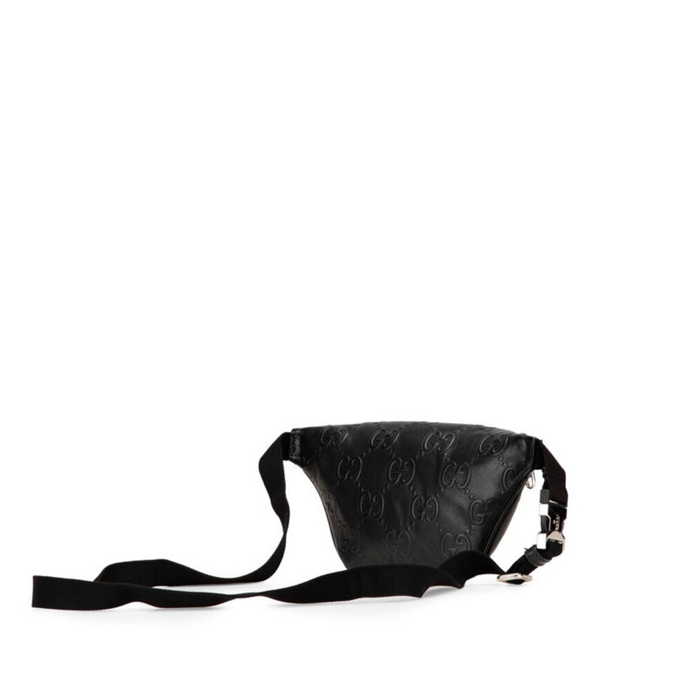 GUCCI Black Leather Fanny Pack - Picture 2 of 10